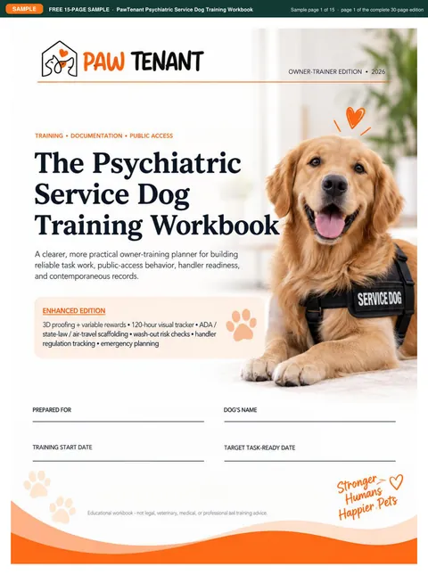 Sample page 1: the PSD Training Workbook cover